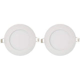 LED Panel Light 3Watt Small 2PCS