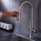 Matte Kitchen Faucet: Brass Pull Down Deck Mounted Zinc Brass 3 Way 8505 matte