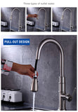 Matte Kitchen Faucet: Brass Pull Down Deck Mounted Zinc Brass 3 Way 8505 matte