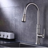 Matte Kitchen Faucet: Brass Pull Down Deck Mounted Zinc Brass 3 Way 8505 matte