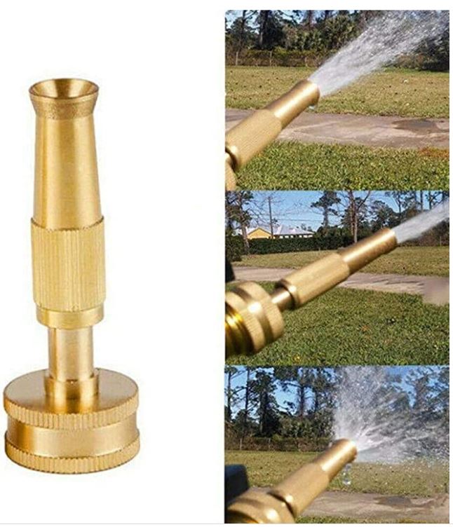garden sprayer brass nozzle 4" Solid Brass Fitting Hose Nozzle Adjustable for High Pressure Spayer – eBayti